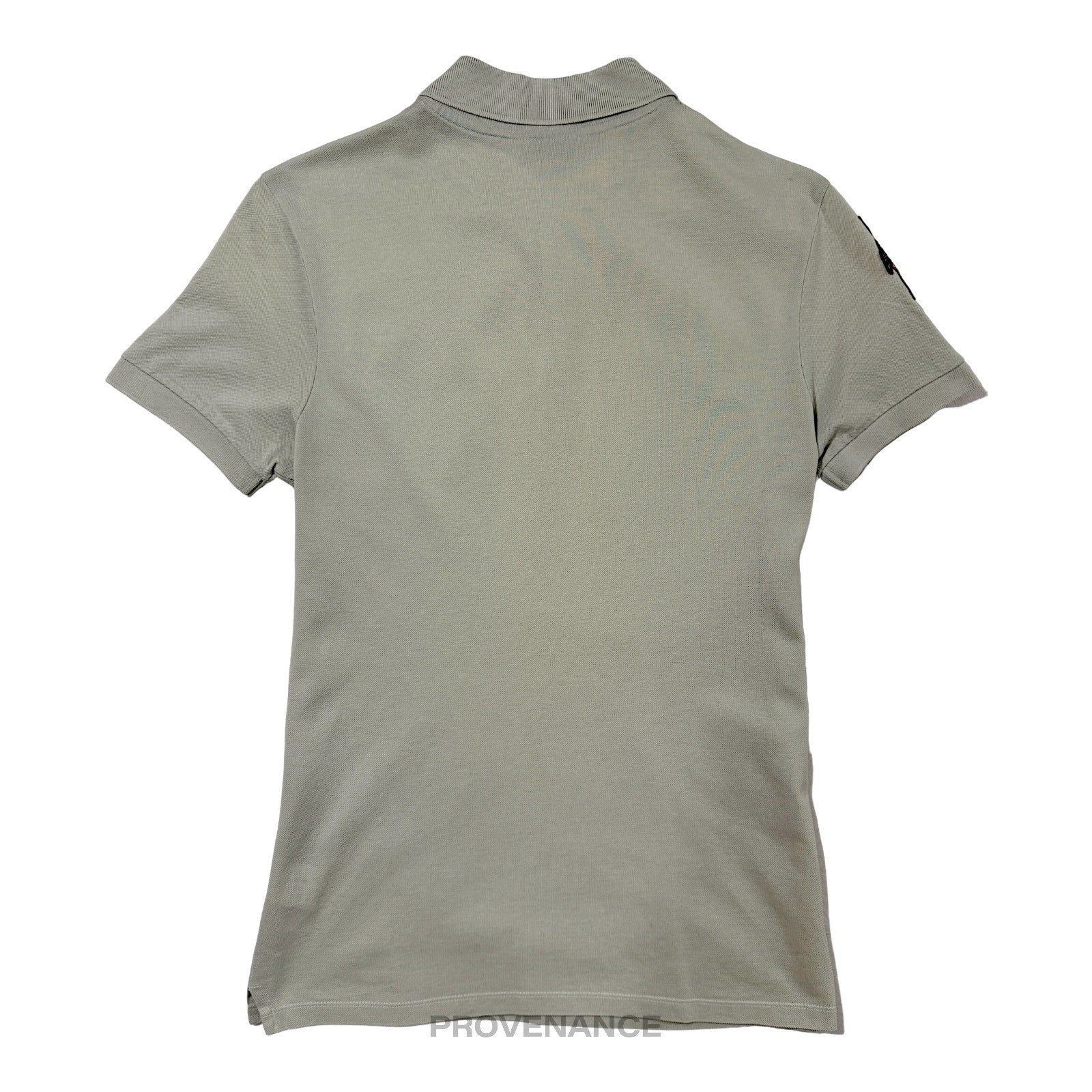 Lanvin Embroidered Polo Shirt - Sea Foam Green Pique XS - 2
