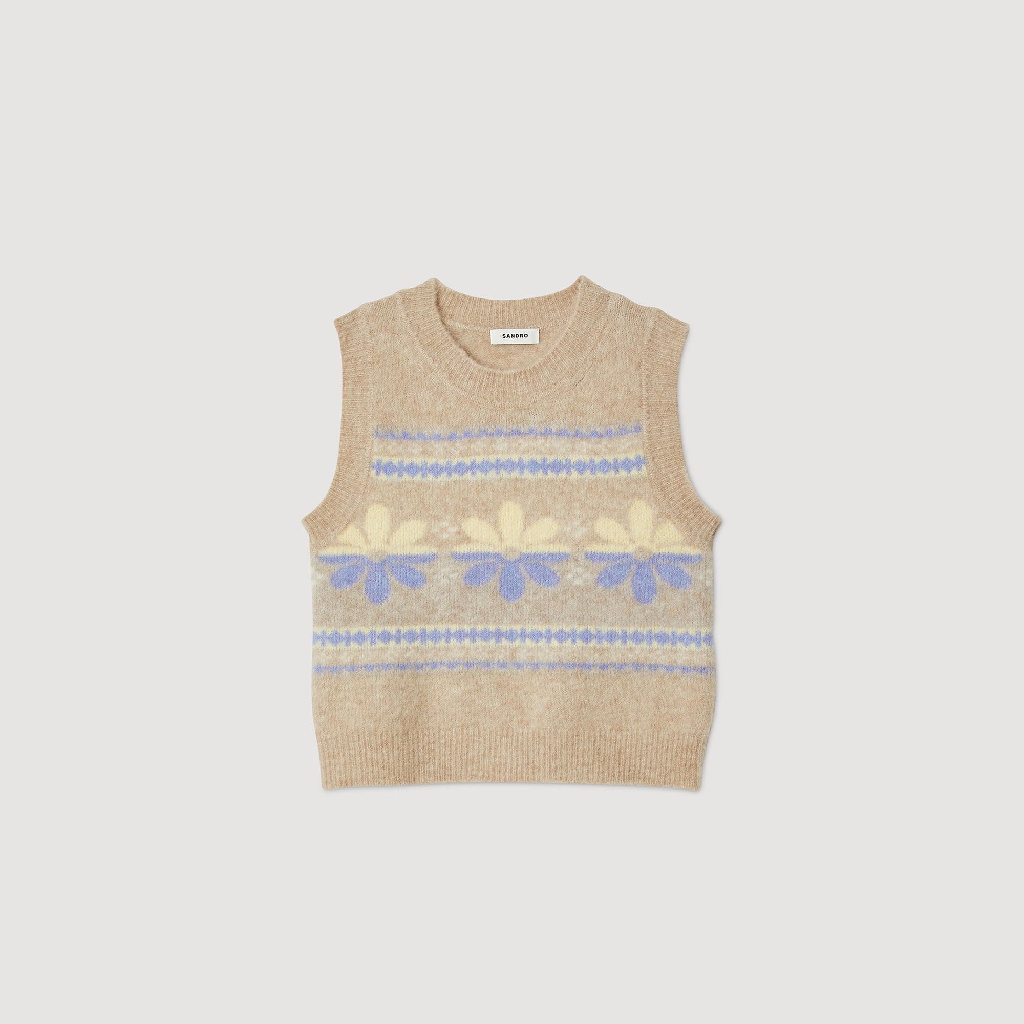 SLEEVELESS SWEATER - 1