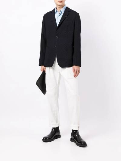 Paul Smith single-breasted cotton blazer outlook