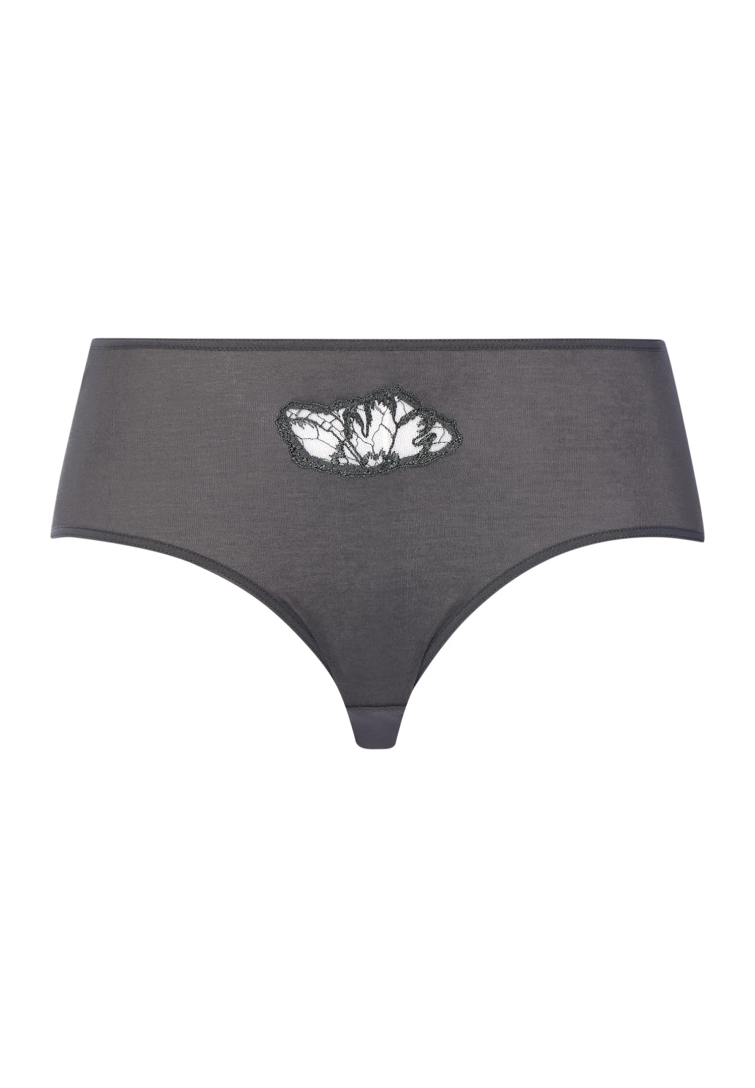 Belen Embroidered Cotton Full Briefs - 1