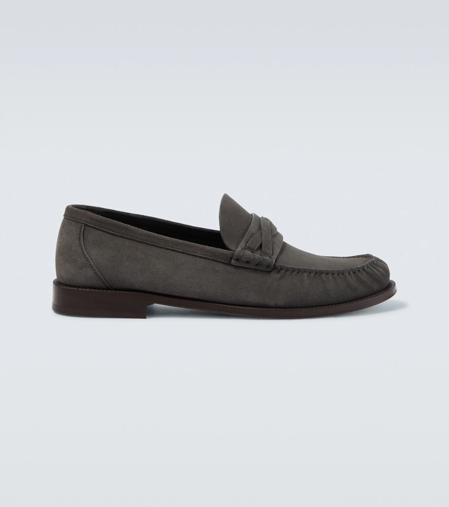 Suede penny loafers - 1