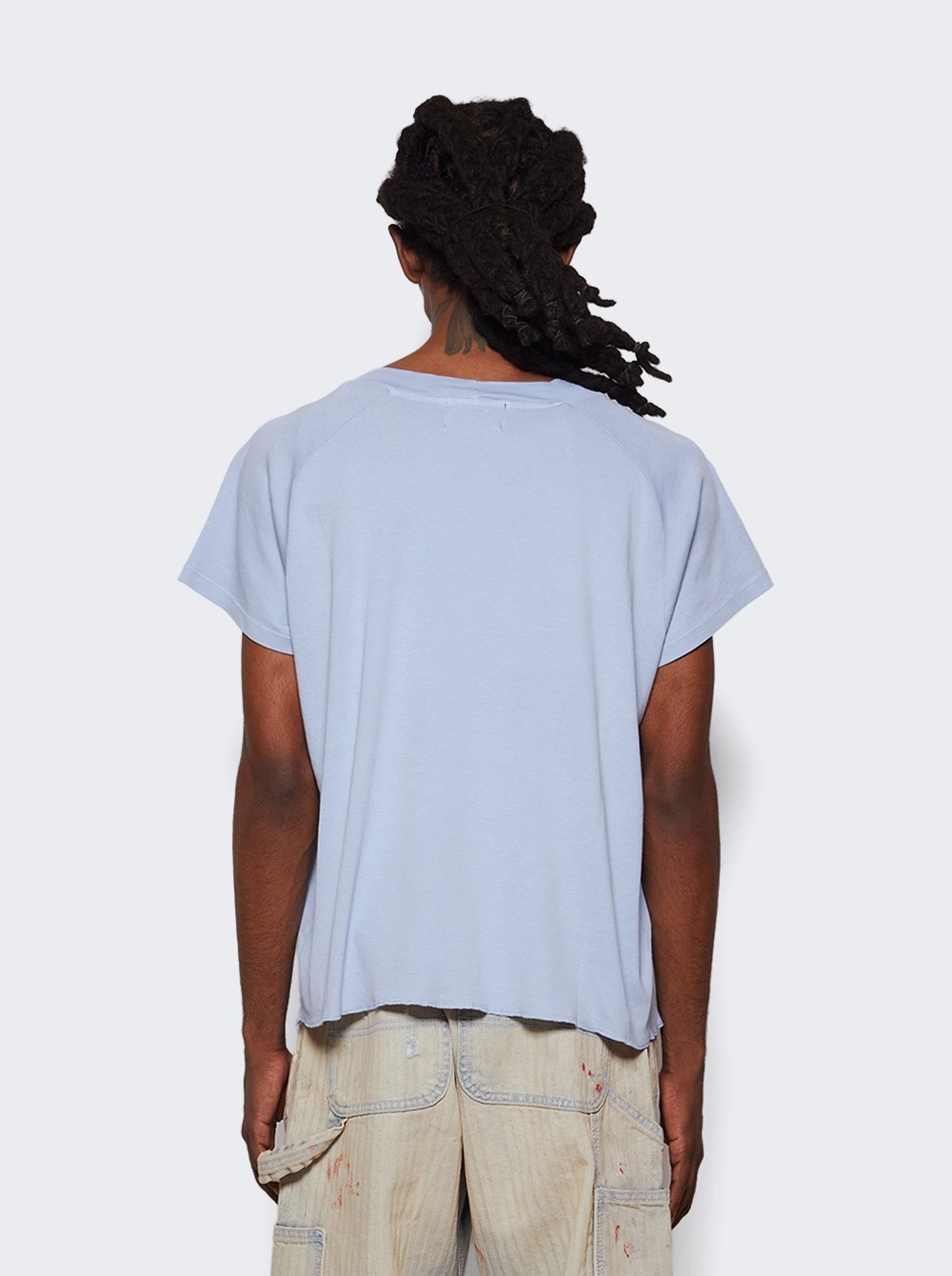 Marche De Roses Raglan T-Shirt Sky Blue - 5