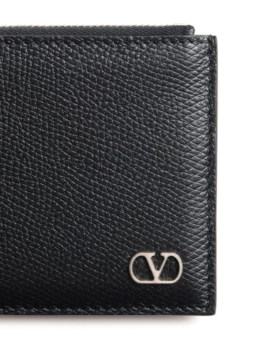 VLogo leather wallet - 4