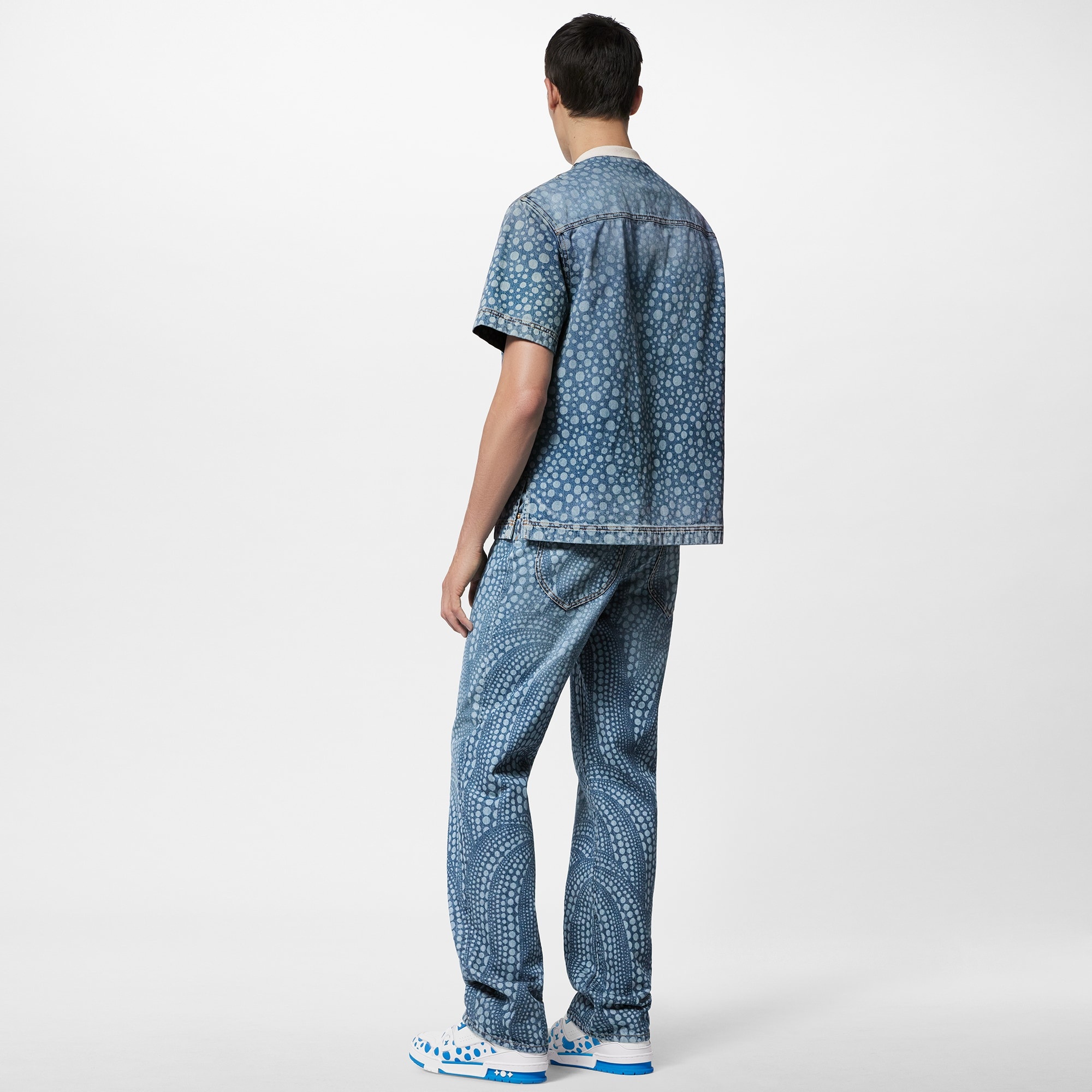 LV x YK Infinity Dots Denim Shirt - 3