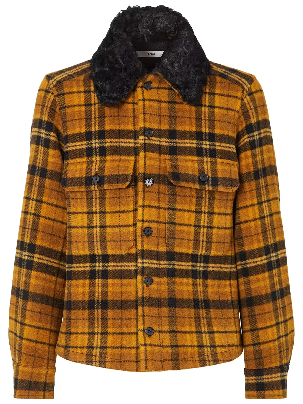 CHECK WOOL BLOUSON - 1