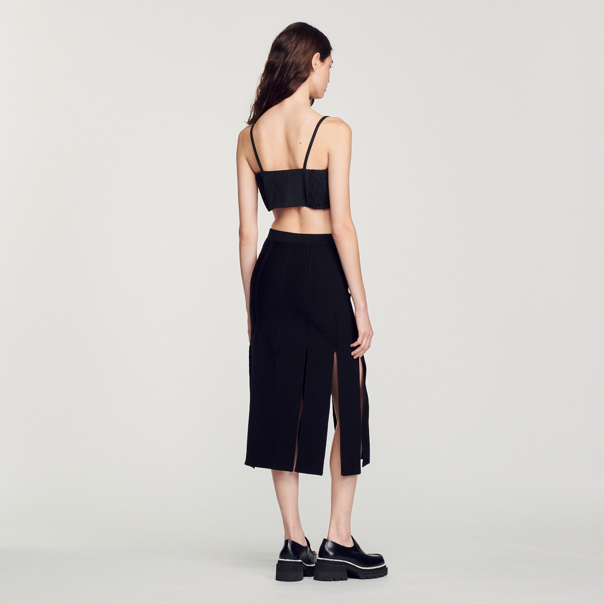 Knitted skirt with wide fringes - 6