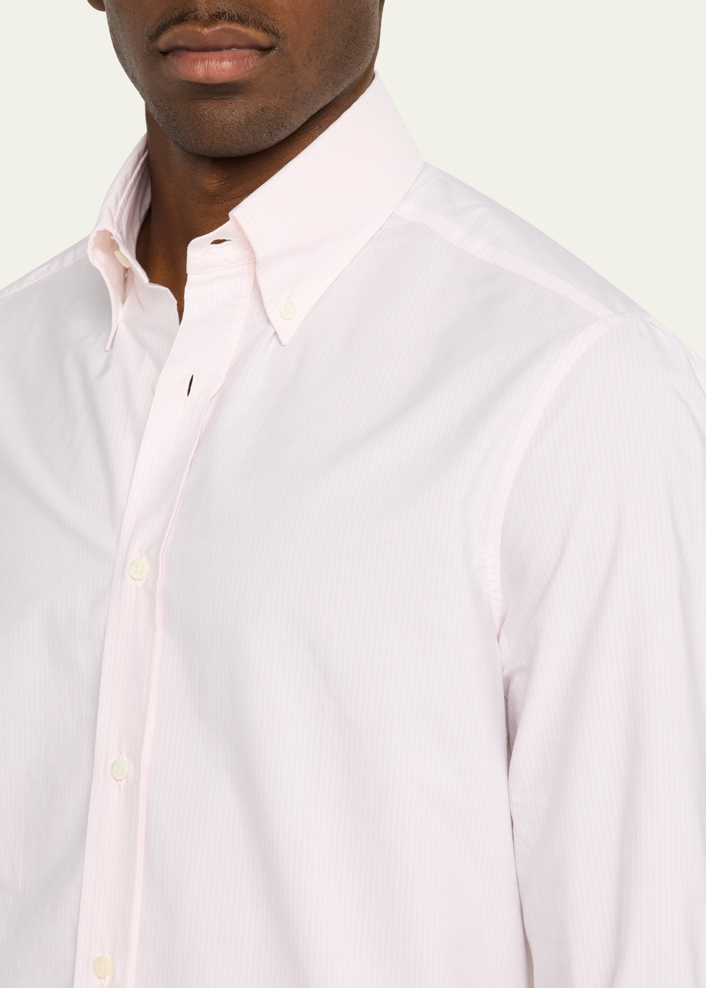Men's Cotton Micro-Stripe Sport Shirt - 5