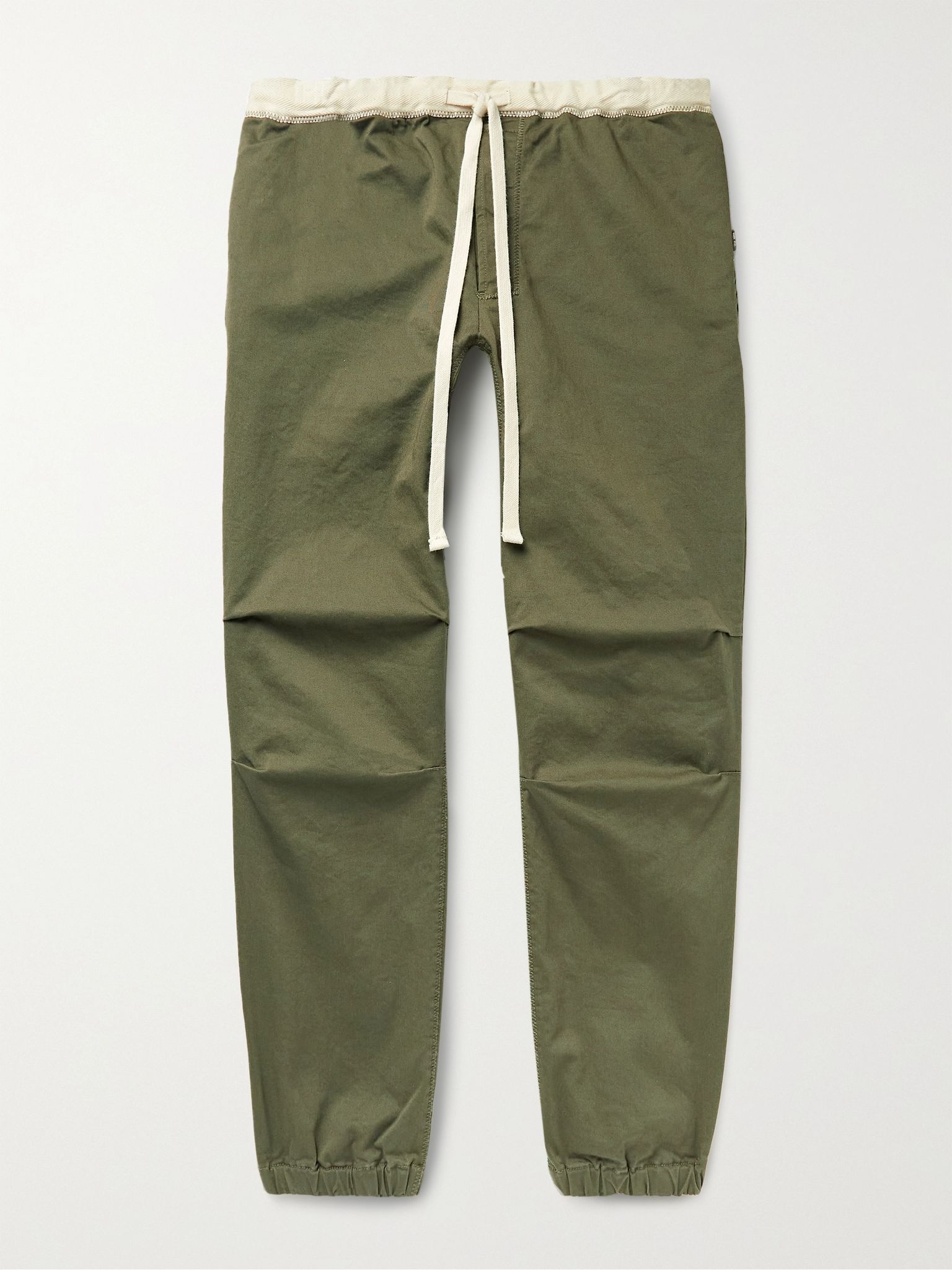 Gym Tapered Stretch-Cotton Twill Drawstring Trousers - 1