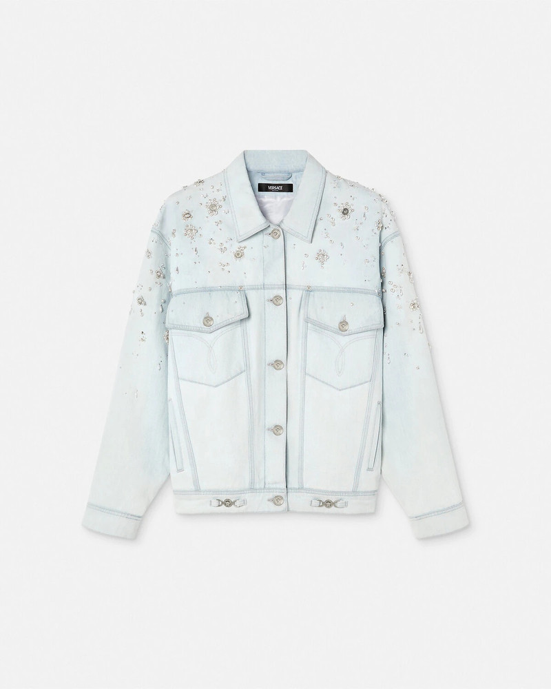 Embellished Oversize Denim Jacket - 1