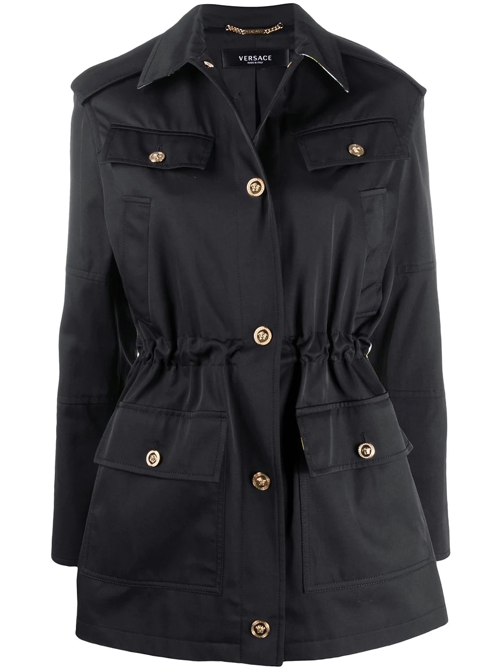 Barocco drawstring waist jacket - 1