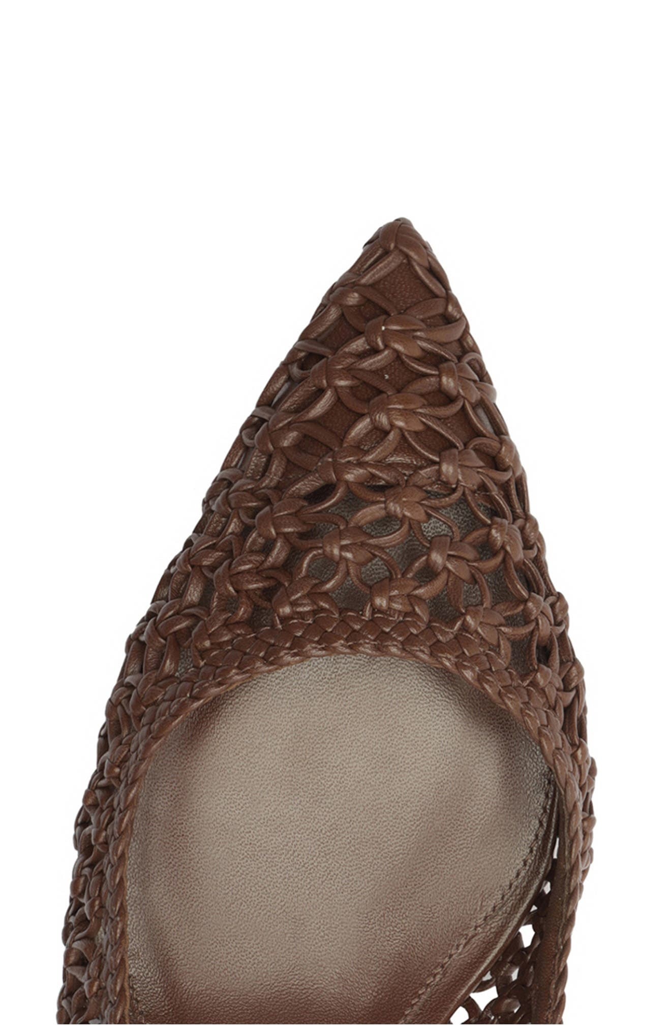 Alexandre Birman Jane Tresse Pointed Toe Slingback Pump in Rich Brown at Nordstrom - 8