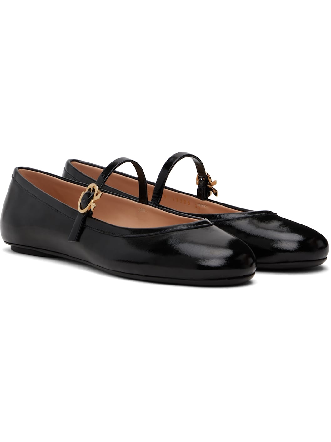 Black Carla Ballerina Flats - 4