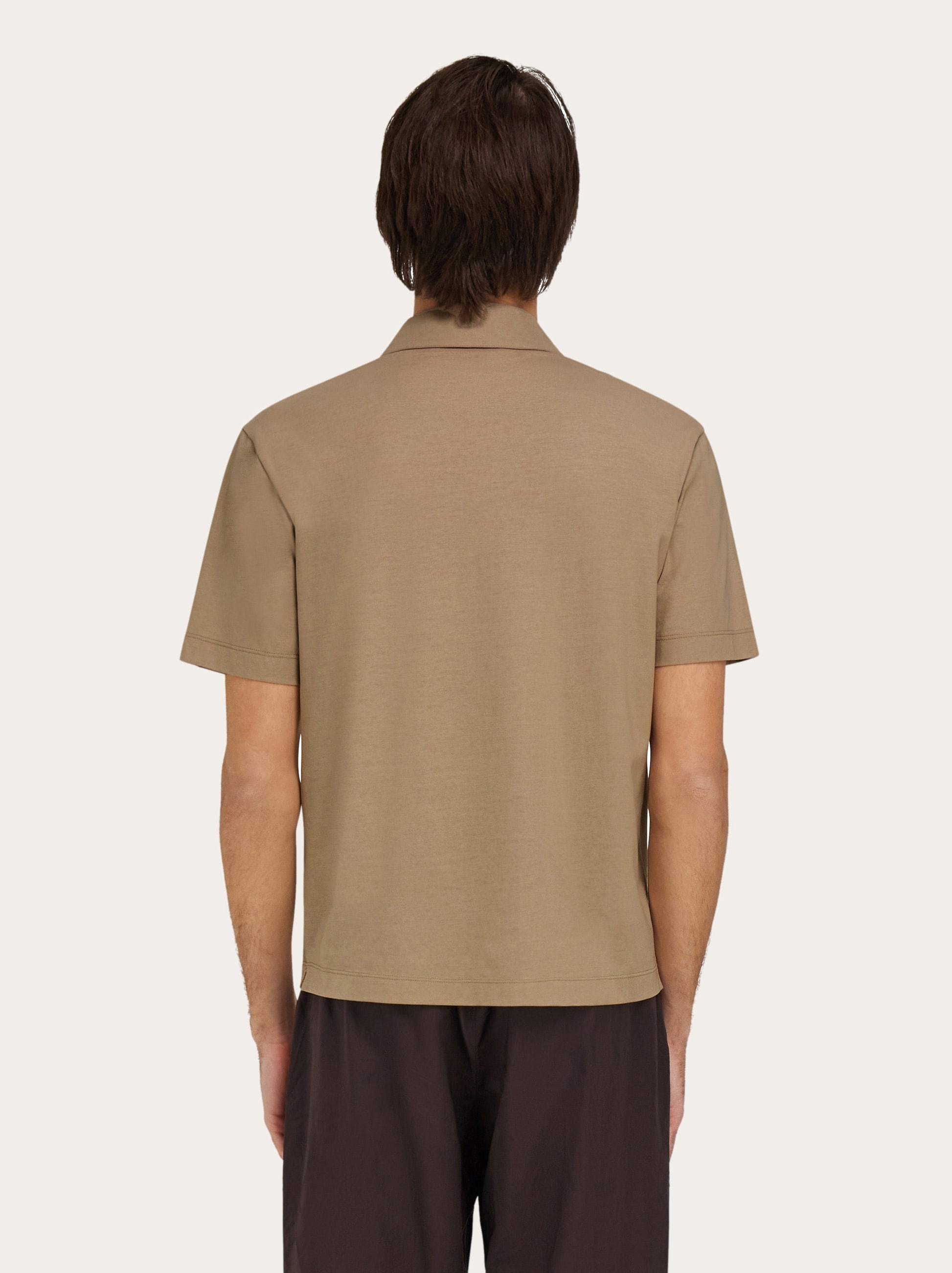 Crêpe voile polo shirt - 3
