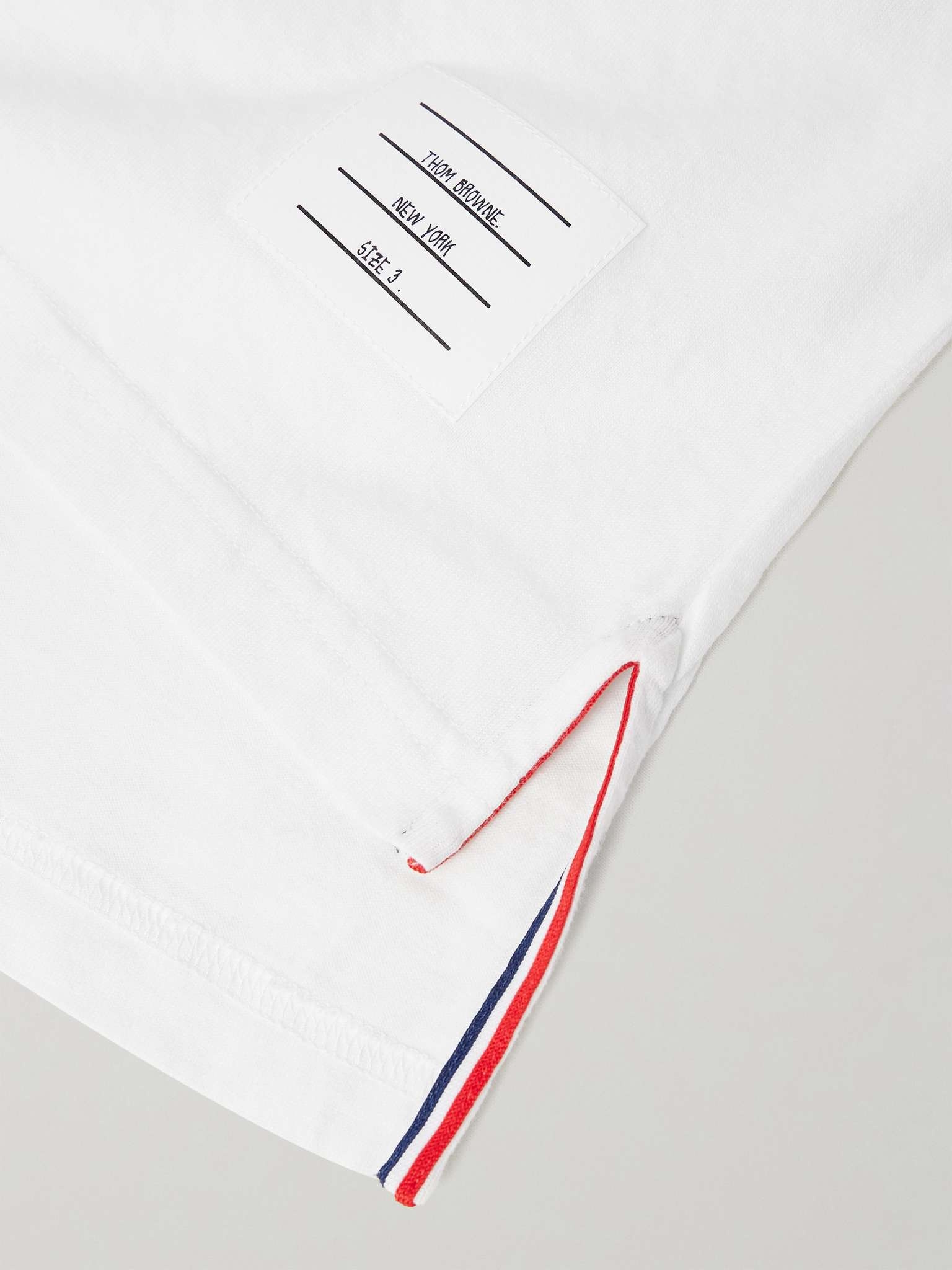 Logo-Appliquéd Striped Cotton-Jersey T-Shirt - 5