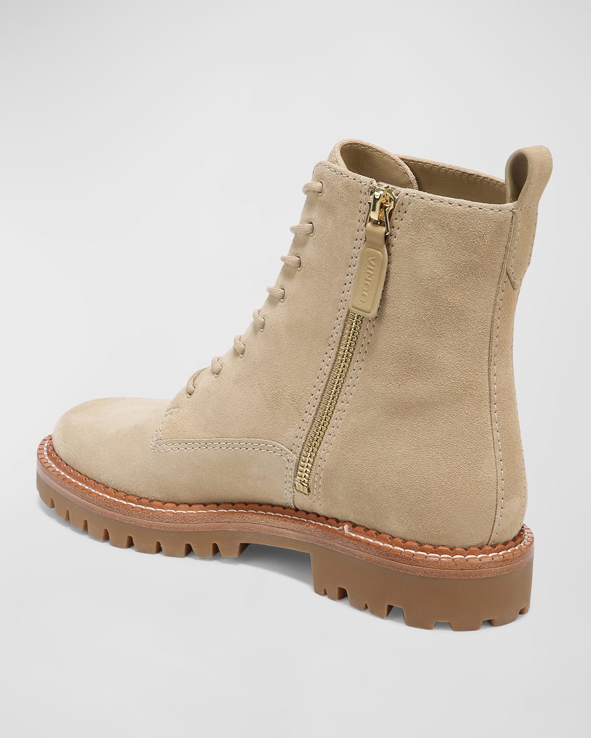 Cabria Suede Water-Repellant Combat Boots - 4