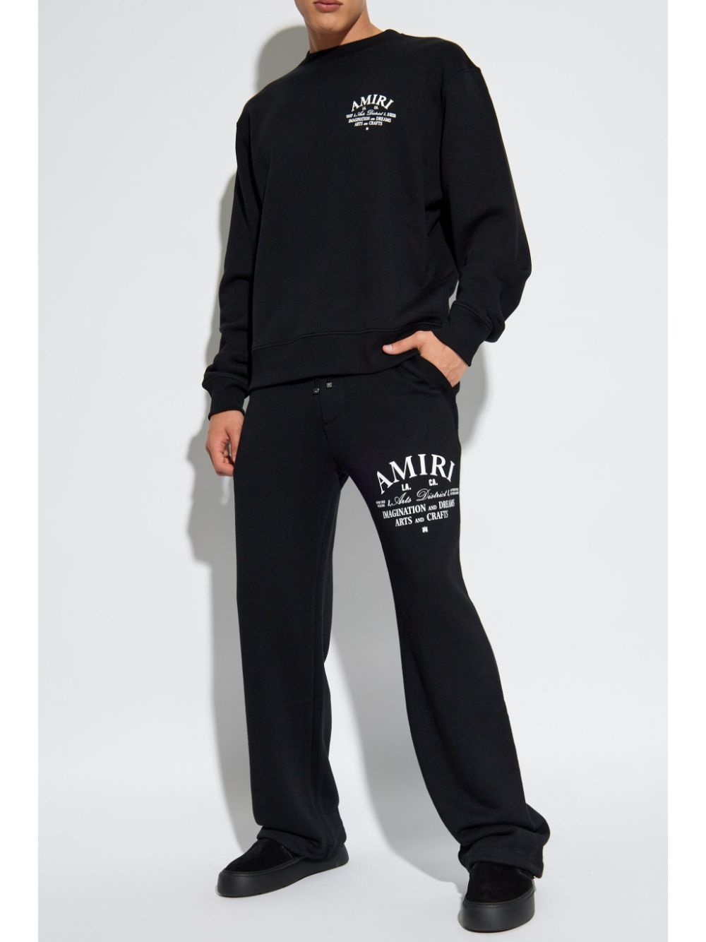 logo-print cotton track pants - 2