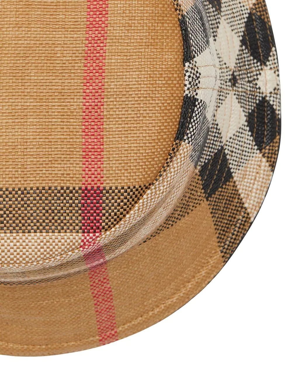 checked cotton bucket hat - 4