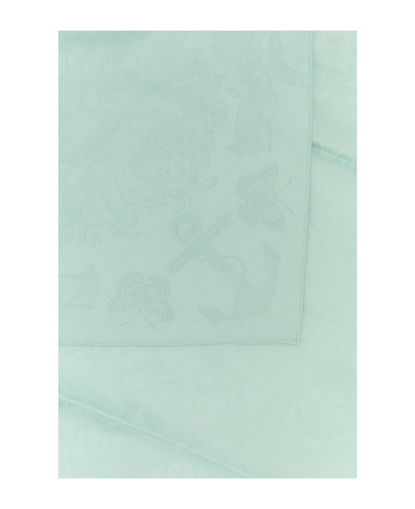 Sea Green Silk Foulard - 2