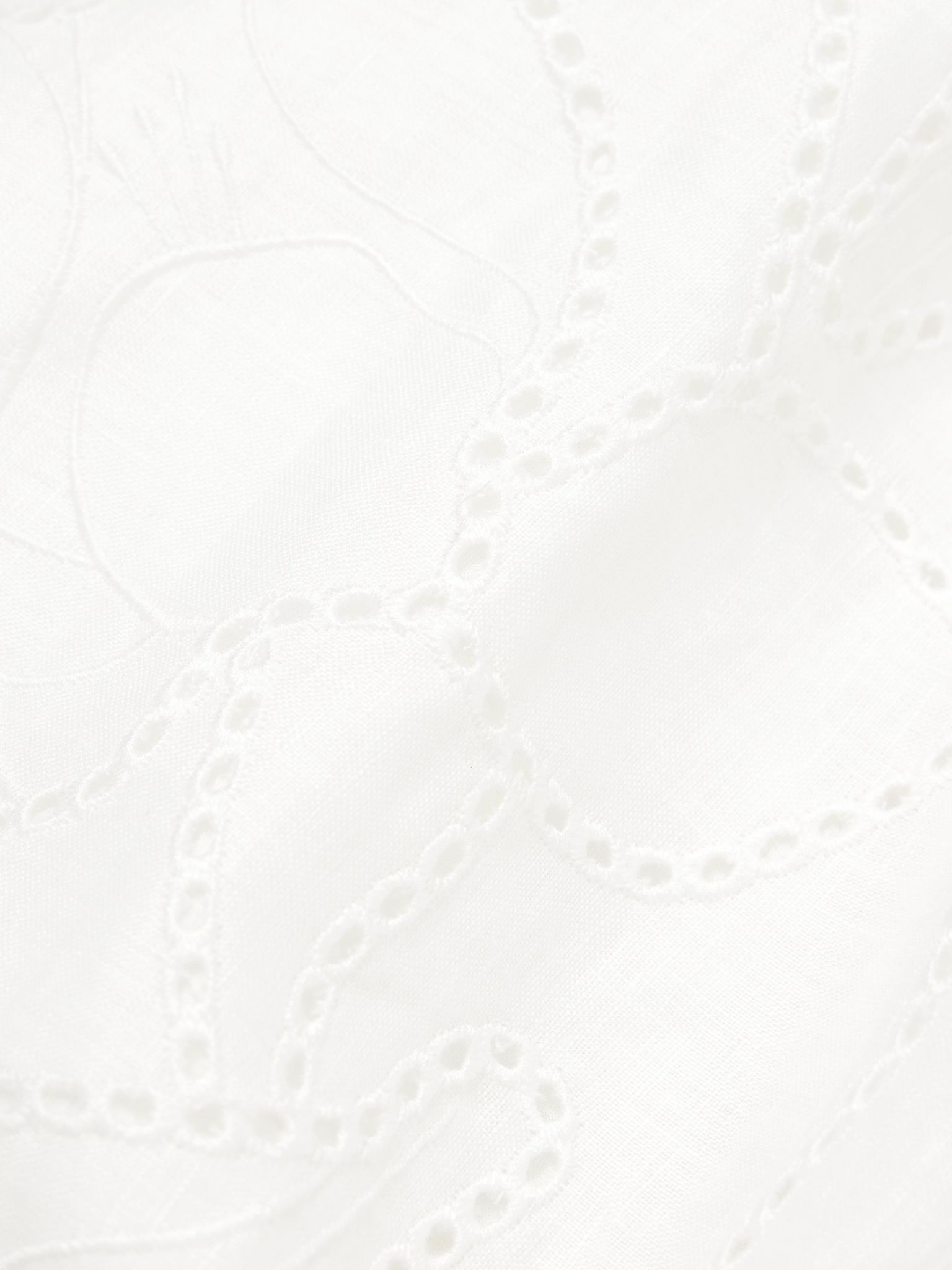 Petalos embroidered linen midi dress Off-white - 4