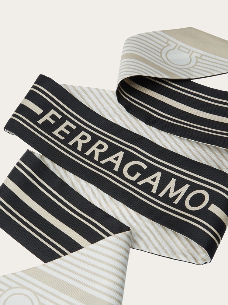 GEOMETRIC PRINT SILK BANDEAU - 3