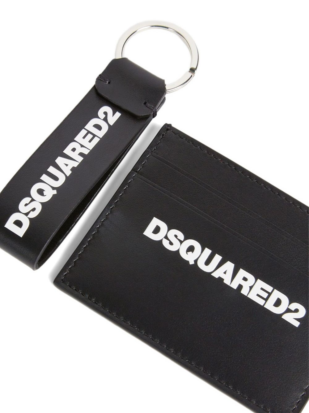 logo-print card holder set - 2