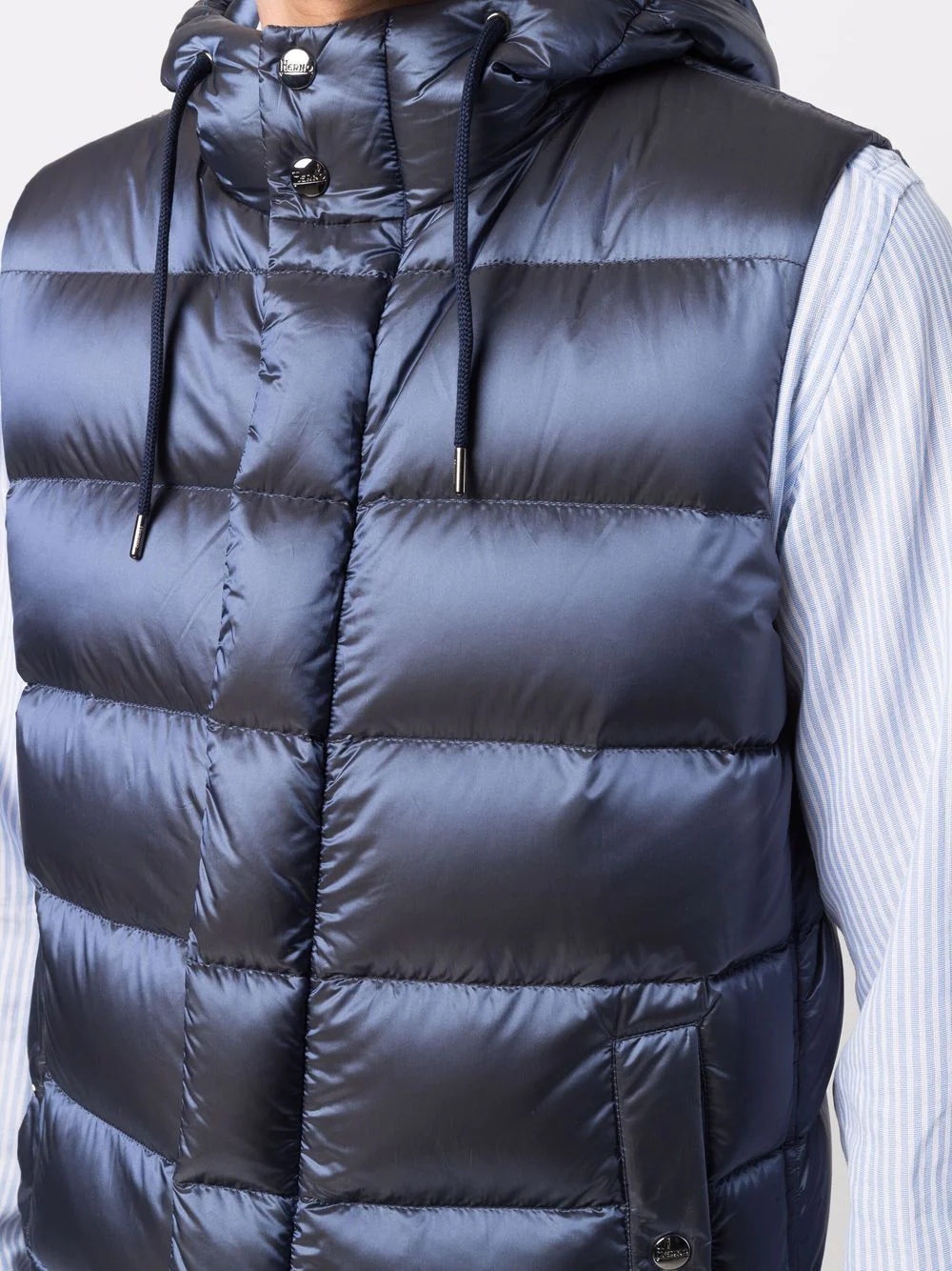 hooded down gilet - 5