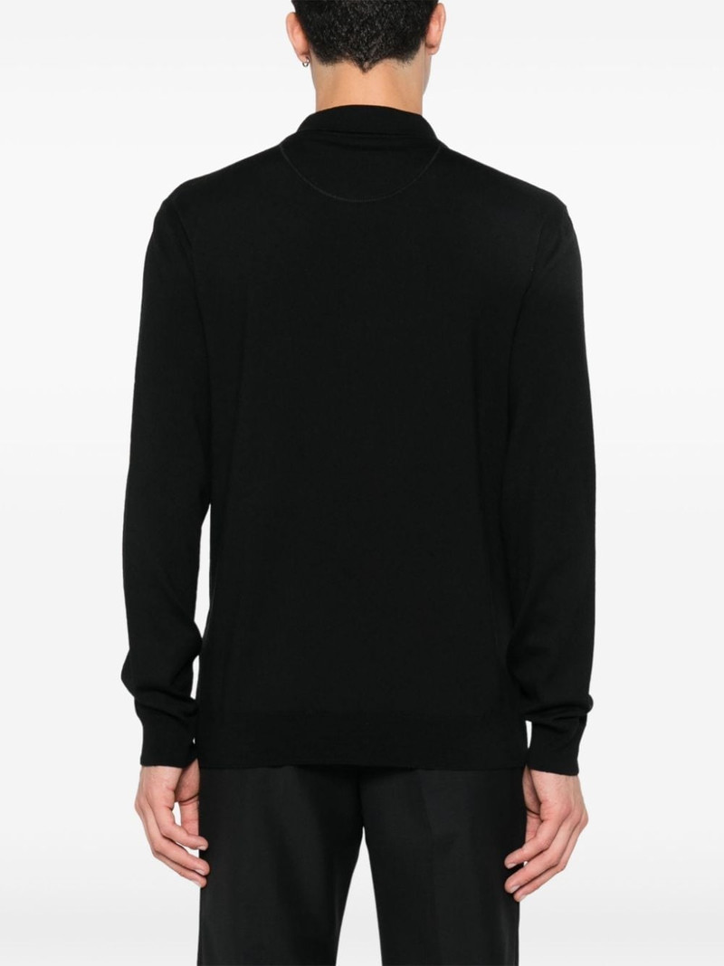 VGold-detail polo shirt 4