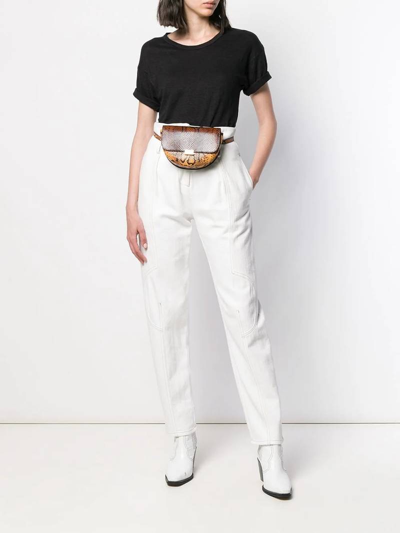 Isabel Marant Étoile slim-fit linen t-shirt outlook