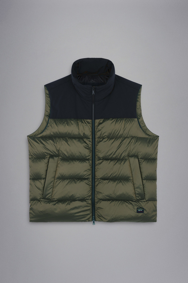 COLOR BLOCK QUILTED VEST 1