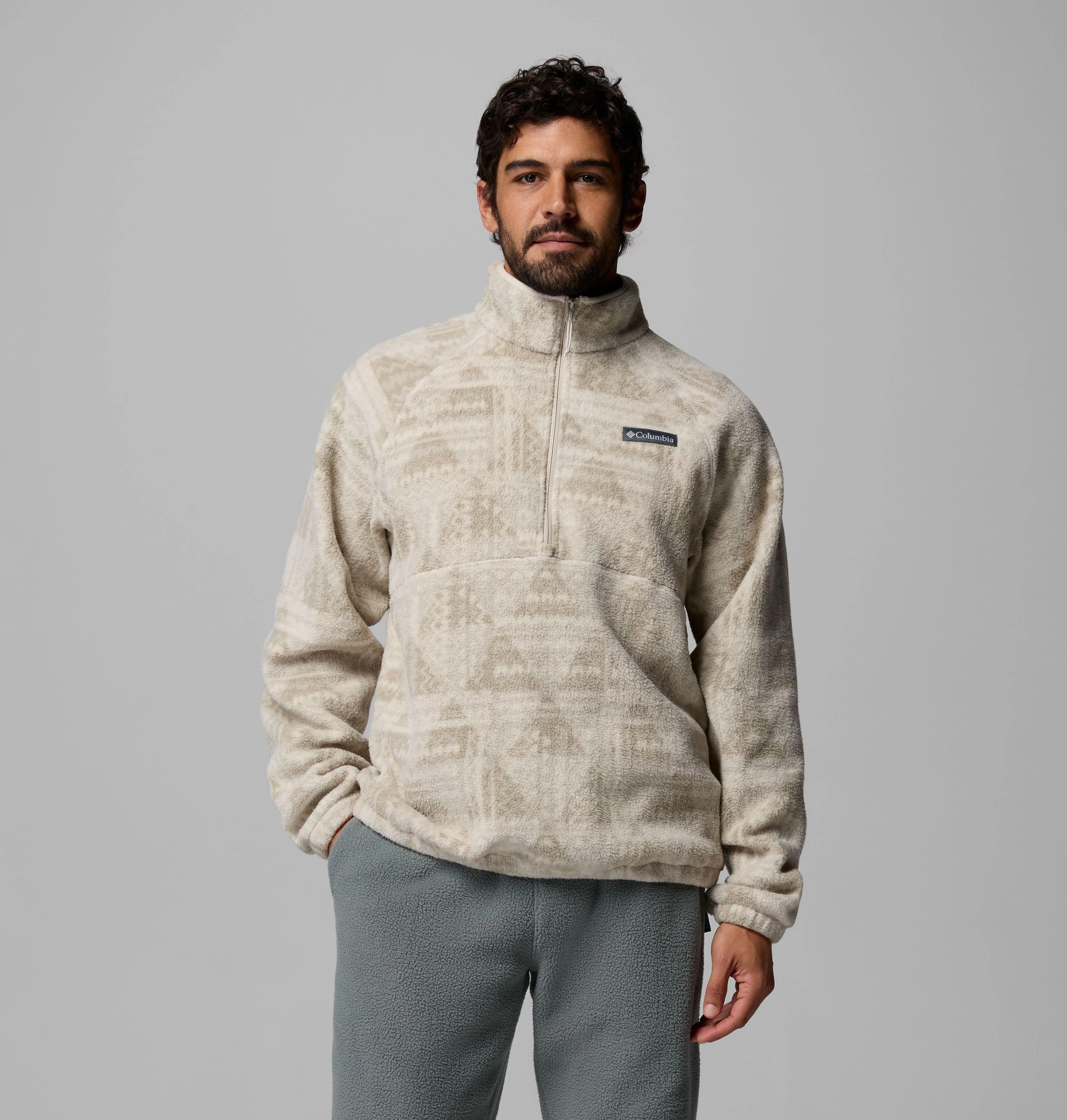 Men's Timber Crest MTR Fleece Printed Half Zip - 1