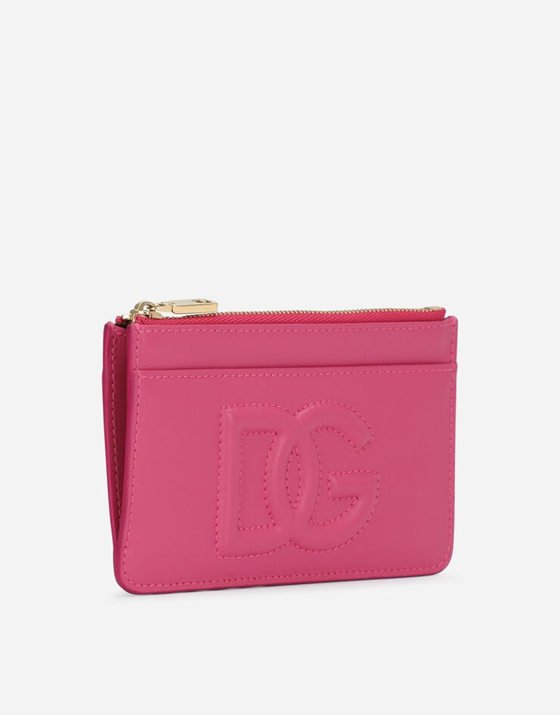 Dolce & Gabbana Medium calfskin card holder with DG logo outlook