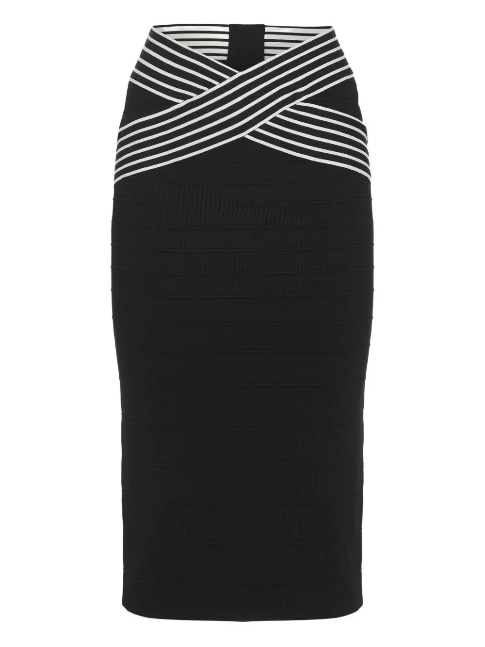 striped midi skirt - 1