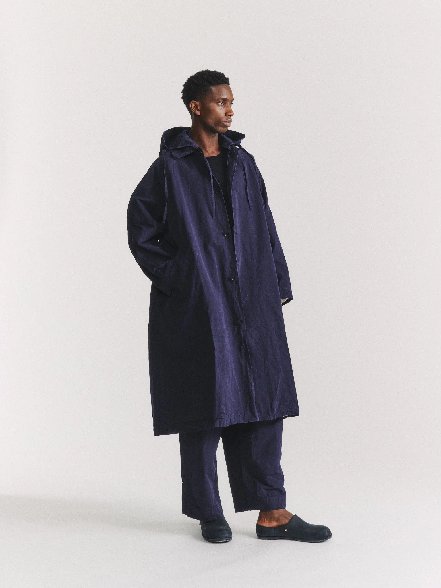 YAK HOODIE COAT - TOUGH COT - NAVY - 1