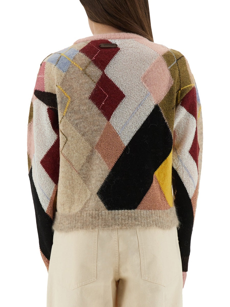 Moschino Women Mesh With Diamond Pattern - 2