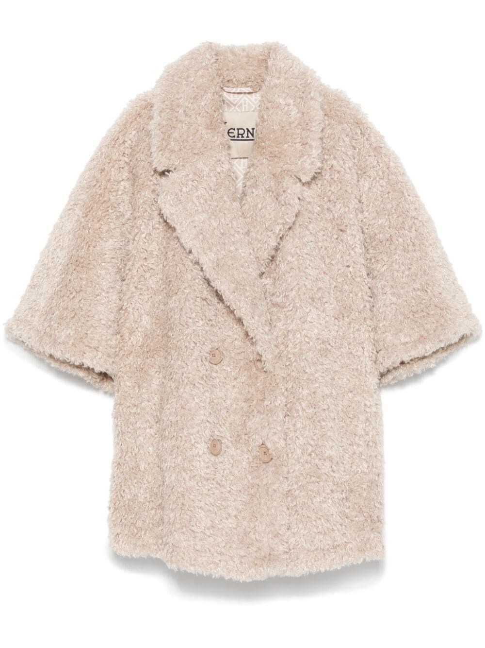 Curly Faux Fur Cape - 1