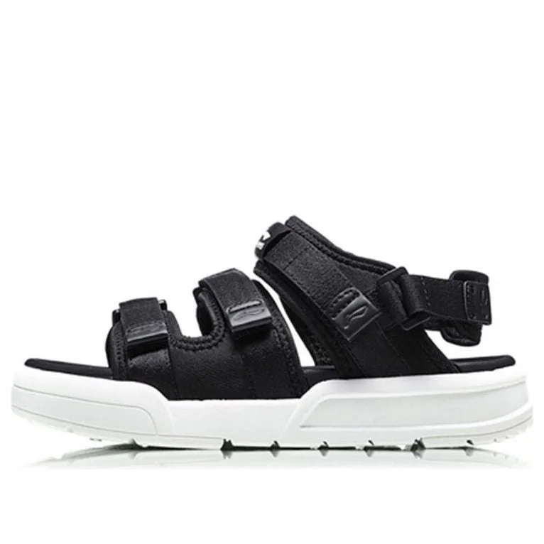 (WMNS) Li-Ning Slippers 'Black' AGUN012-7 - 1