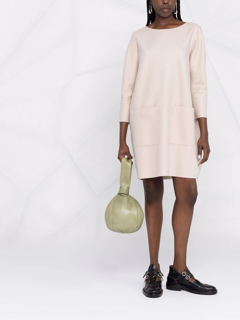 Harris Wharf London round neck long-sleeved dress outlook