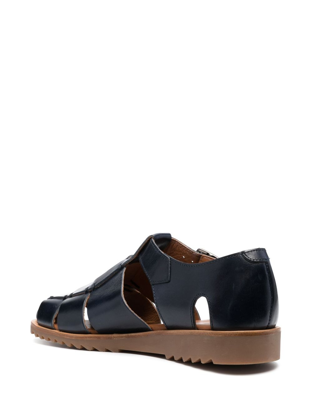 buckle-fastening cut-out sandals - 3