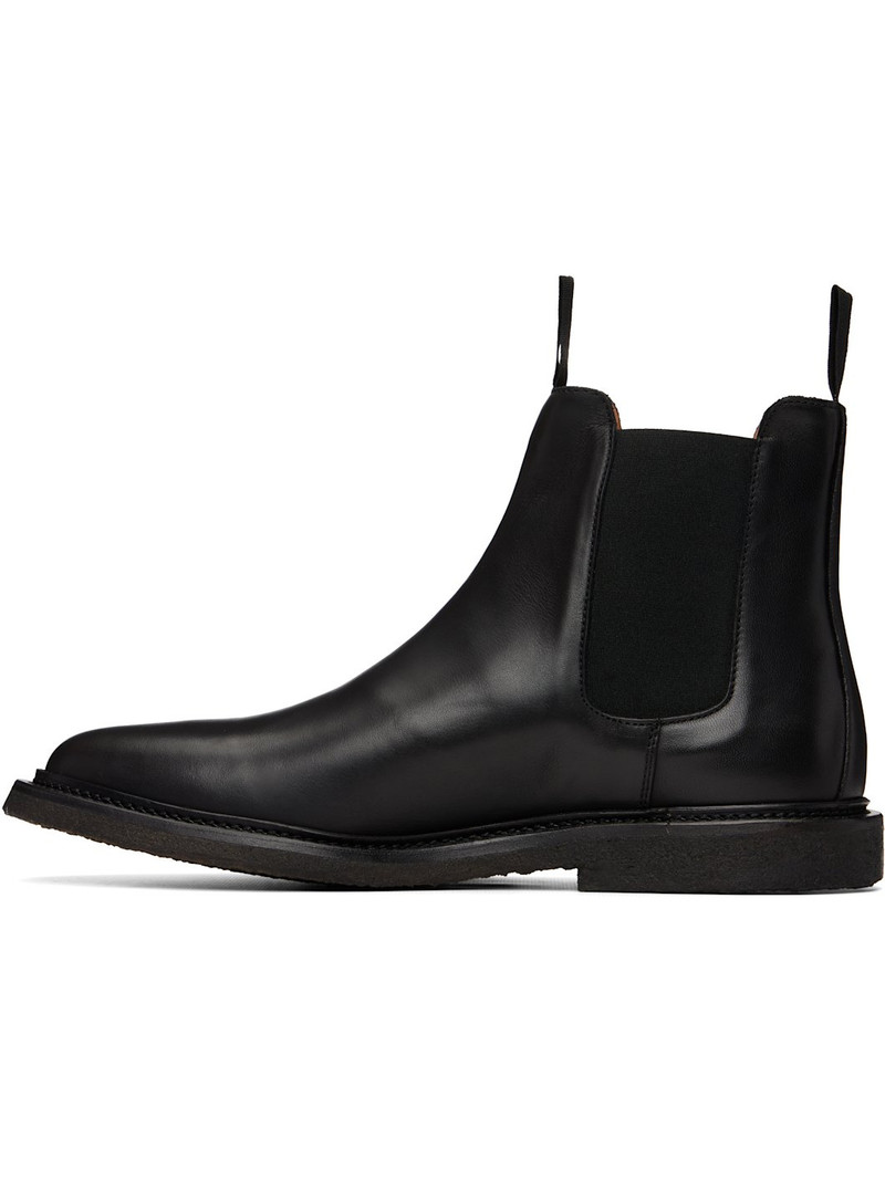 Common Projects Black Leather Chelsea Boots outlook