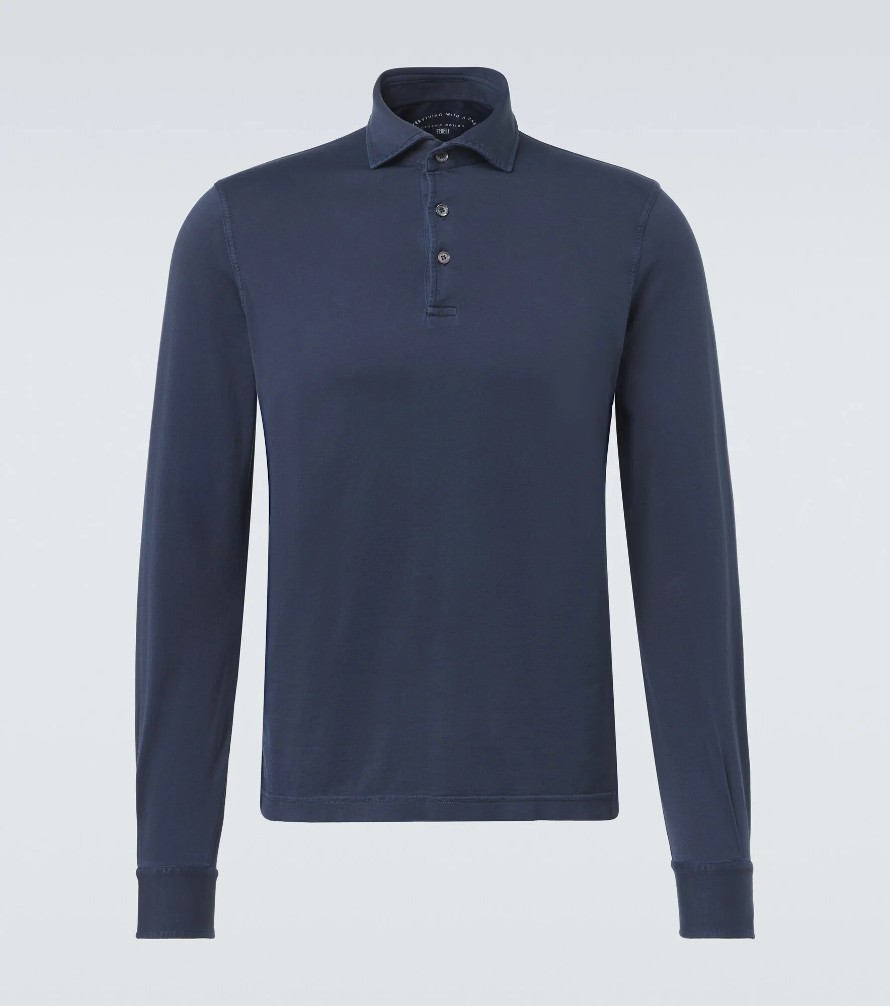 Cotton piqué polo shirt - 1
