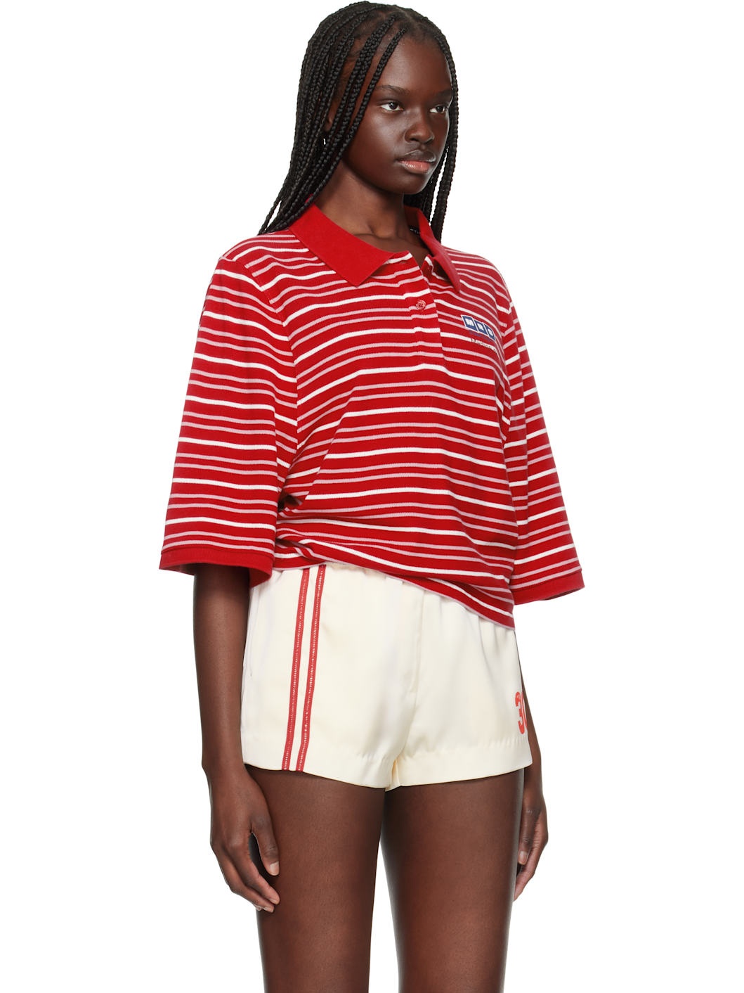 Red S/S Shrunken Polo - 2