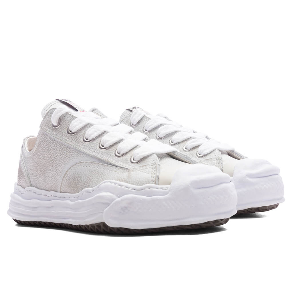 HANK LOW OG SOLE BRUSHED SHRINK LEATHER - WHITE - 2
