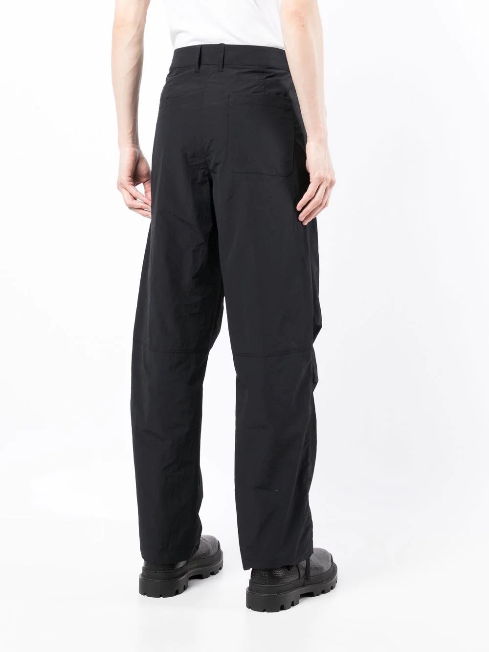 patch-pocket loose fit trousers - 4