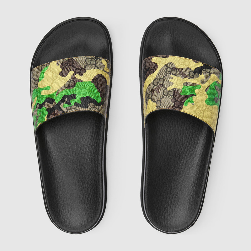 GUCCI Men's lug-sole slide sandal outlook