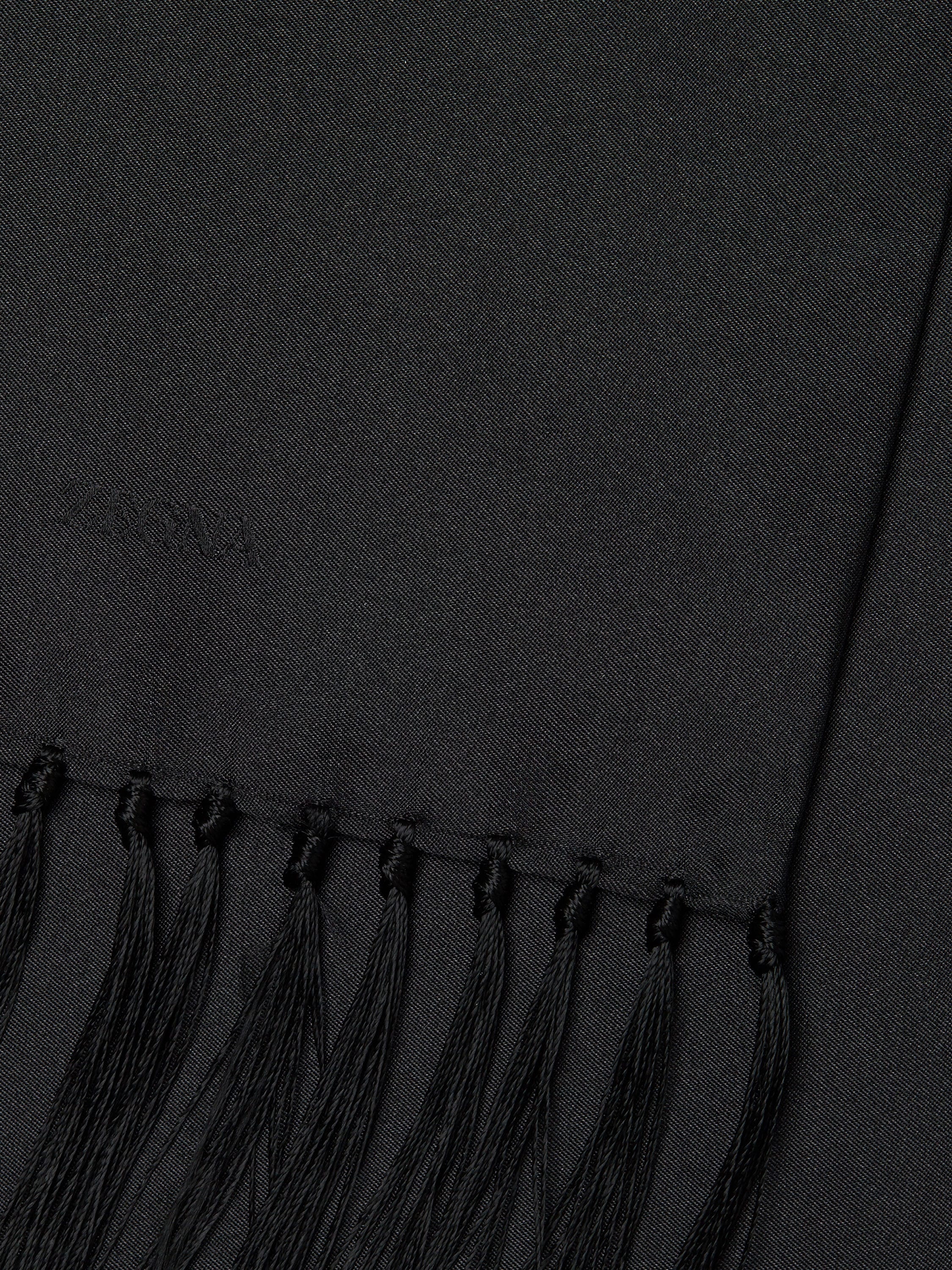 BLACK SILK FOULARD - 2
