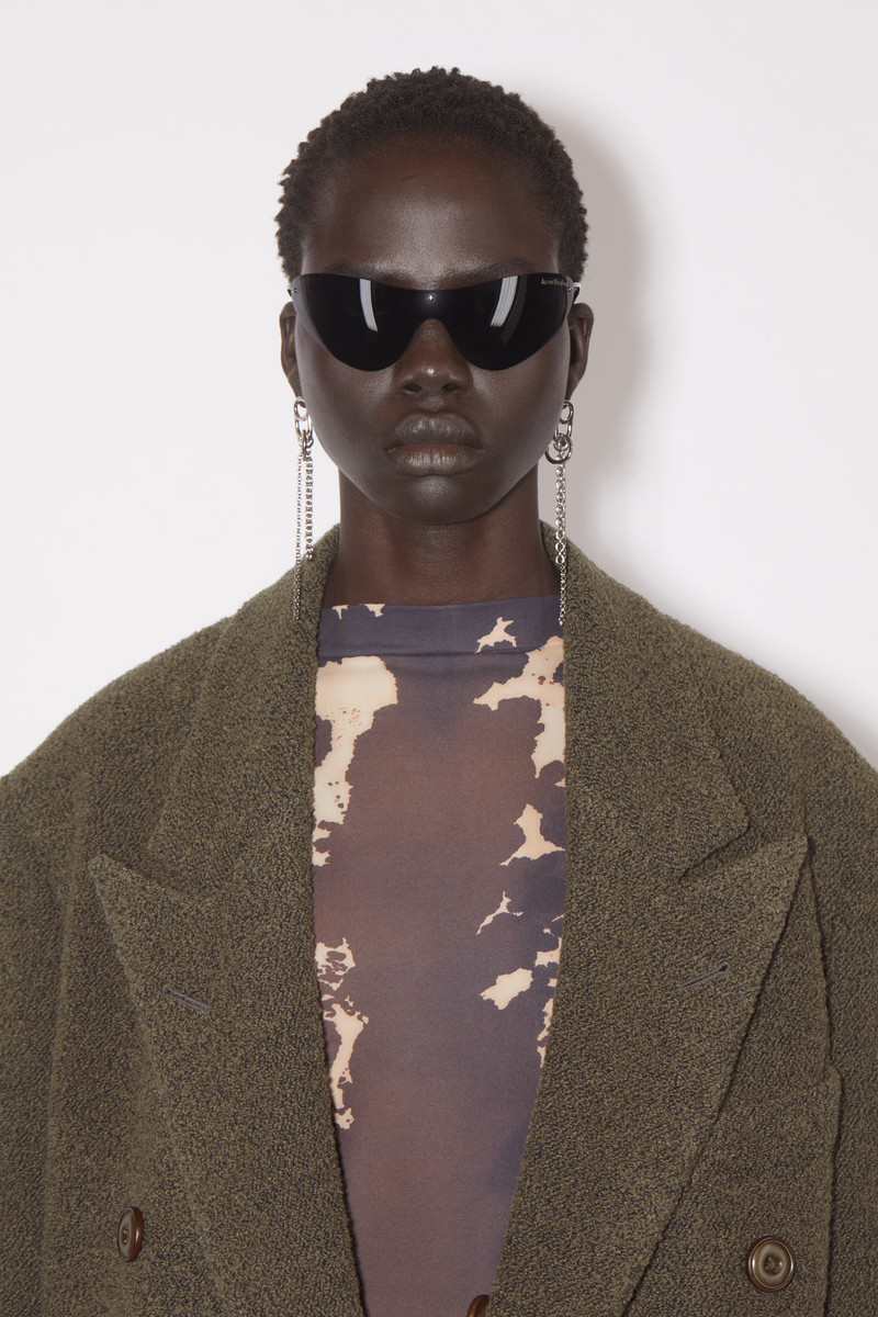 Double-breasted wool coat - Taupe grey 6