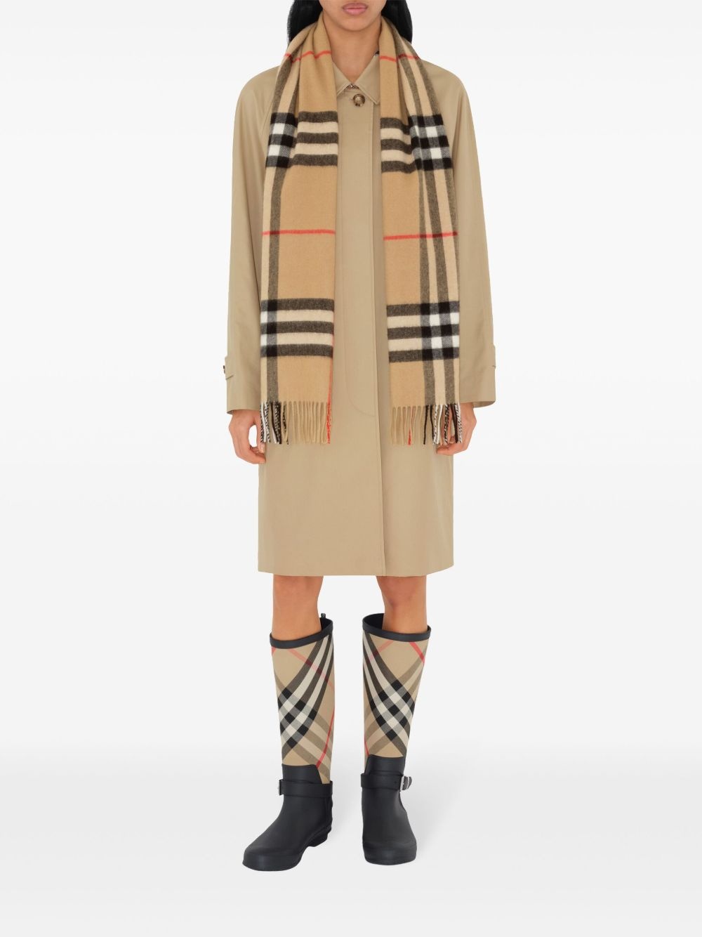 The Classic Check cashmere scarf - 5