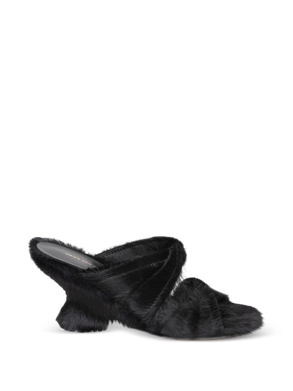 75mm pony-hair sculpted-heel sandals - 2