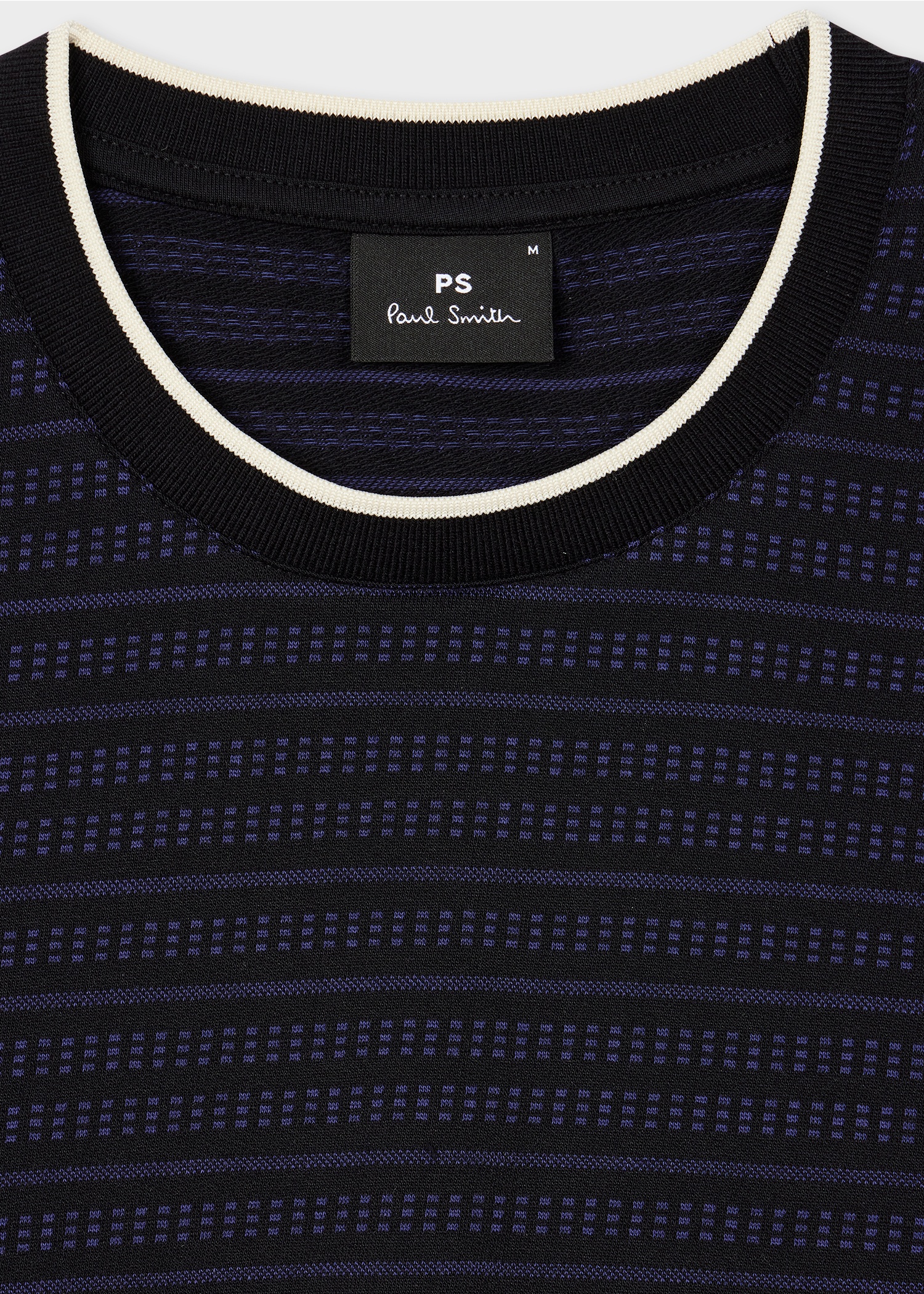 Black and Blue Mixed Stripe T-Shirt - 2