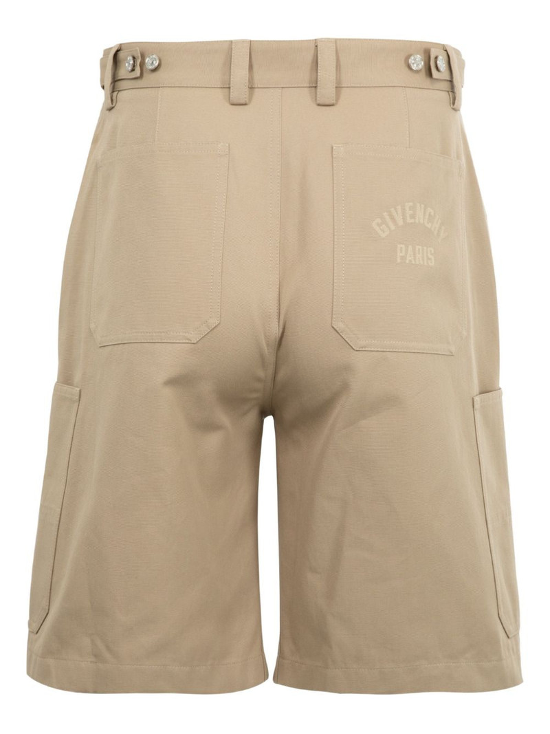 Givenchy logo cargo shorts outlook